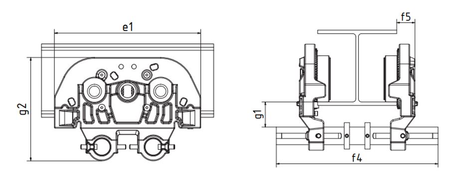 Zeichnung Rollfahrwerk GHF